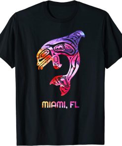 Tribal Miami Orca Killer Whale Native American T-Shirt