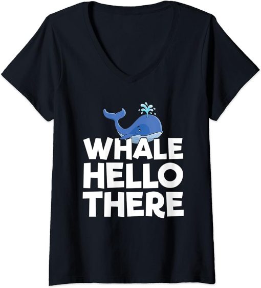 Womens Funny Orca Lover Graphic for Women Men Kids Orca Lover V-Neck T-Shirt