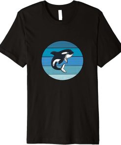 Save The Whales Killer Whale Orca Smart Dolphin Retro Orca Premium T-Shirt